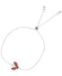 ფოტო #1 პროდუქტის Cubic Zirconia & Enamel Ladybug Bolo Bracelet