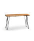 Hairpin Natural Live Edge Wood with Metal 48" Media Console Table