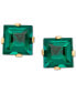 Фото #9 товара Серьги Macy's Emerald Stud 14k Gold 1 ct