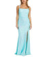 Фото #1 товара Women's Iridescent Sequined Strappy-Back Gown