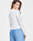 Women's Solid Crewneck Cardigan, Created for Macy's