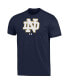 Фото #2 товара Men's Navy Notre Dame Fighting Irish School Logo Performance Cotton T-shirt
