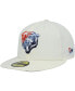 Фото #1 товара Men's Cream Chicago Bears Chrome Dim 59FIFTY Fitted Hat