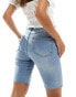 Фото #2 товара DTT boyfriend fit denim shorts in light blue wash