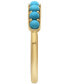 ფოტო #5 პროდუქტის EFFY® Turquoise Band in 14k Gold