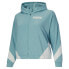 Фото #3 товара Puma Train Logo FullZip Hoodie Plus Womens Blue Coats Jackets Outerwear 670471-6