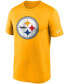 Men's Gold Pittsburgh Steelers Logo Essential Legend Performance T-shirt