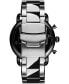 ფოტო #5 პროდუქტის Men's Blacktop Silver-Tone Stainless Steel Bracelet Watch 42mm