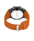 ფოტო #3 პროდუქტის Men's Ana-digi Orange Silicon Strap Watch, 48mm