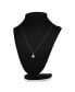 ფოტო #3 პროდუქტის 5A Cubic Zirconia Round Pendant Necklace Silver