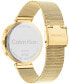 ფოტო #3 პროდუქტის Women's Gold-Tone Stainless Steel Mesh Bracelet Watch 36.5mm