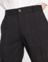 Pull&Bear slim tailored trousers in black