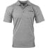 Фото #1 товара SHOEBACCA Solid Heather Short Sleeve Polo Shirt Mens Grey Casual P2003-STG-SB