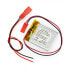 Фото #2 товара Akyga Li-Pol cell 400mAh 1S 3,7V - JST-BEC connector + socket - 35x30x4mm