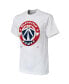 Фото #3 товара Men's NBA x Naturel White Washington Wizards No Caller ID T-shirt