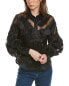 Фото #1 товара Gracia Embroidered Sheer Blouse Women's Black S