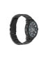 ფოტო #3 პროდუქტის Men's Matte Black Metal Bracelet Watch 46mm