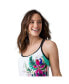 Women's Side Tie Blouson Tankini Top