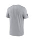 Men's Silver Dallas Cowboys Sideline Legend Performance T-Shirt