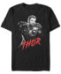 Фото #1 товара Marvel Men's Avengers Infinity War Dark Painted Thor Short Sleeve T-Shirt