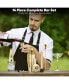 Фото #7 товара Premium 14 Piece Stainless Steel Bartender Kit with Bamboo Stand (Gold)