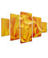 Фото #2 товара Kurt Shaffer 'Hypnotic Yellow Rose' Multi Panel Canvas Set - 40" x 58"