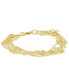 ფოტო #1 პროდუქტის Beaded Multi Strand Bracelet in Silver Plate or 18k Gold Plate