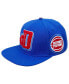 Men's Blue Detroit Pistons Mashup Logos Snapback Hat