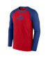 Фото #3 товара Men's Red, Royal Chicago Cubs Game Authentic Collection Performance Raglan Long Sleeve T-shirt