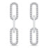 Фото #2 товара Fashion silver earrings with zircons EA1035W