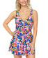 ფოტო #1 პროდუქტის Women's Twisted-Front Magnolia Swimdress, Created for Macy's