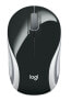 Logitech Wireless Mini Mouse M187 - Ambidextrous - Optical - RF Wireless - 1000 DPI - Black - White