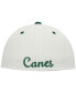 Men's Cream, Green Miami Hurricanes On-Field Baseball Fitted Hat