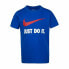 Фото #1 товара Футболка для мальчиков Nike NKB Swoosh Синяя