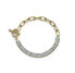 Charming gold-plated bracelet with cubic zirconia Barsamin Crystal Spirit 32345G