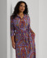 ფოტო #3 პროდუქტის Plus Size Paisley Shirtdress