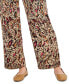 Фото #4 товара Petite Glam Animal-Print Wide-Leg Pants, Created for Macy's