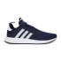 Фото #1 товара Мужские кроссовки спортивные для бега синие текстильные низкие с белой подошвой Adidas X Plr