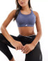 Фото #1 товара adidas Training tailored impact high support sports bra in navy