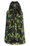 Фото #6 товара A.L.C. Women's Leda Palm Jacquard Silk Halter Top REDYELLOW Multi Color Sz. 8