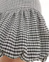 Фото #4 товара ASOS DESIGN co-ord bubble hem mini skirt in check