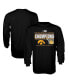 Фото #2 товара Men's Black Iowa Hawkeyes 2022 Big Ten Men's Basketball Conference Tournament Champions Locker Room Long Sleeve T-shirt