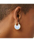 Enamel Earrings - Hana Marble Blue