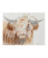 Фото #1 товара Windswept Hand Embellished Highland Bull Canvas Wall Art