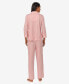 3/4 Sleeve Notch Collar Pajama Set