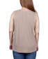 ფოტო #2 პროდუქტის Petite Sleeveless Swiss Dot Blouse Top