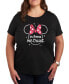 ფოტო #1 პროდუქტის Trendy Plus Size Minnie Mouse Graphic T-shirt