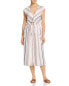 Tavik 262906 Womens Striped Midi Dress Swim Cover-Up Striped Size Small