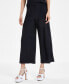 Фото #1 товара Women's Wide-Leg Cropped Pull-On Pants, Created for Macy's