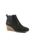 The Pioneer Woman Women's Wedge Bootie 7.5 Black Slip-On Rounded Toe Solid